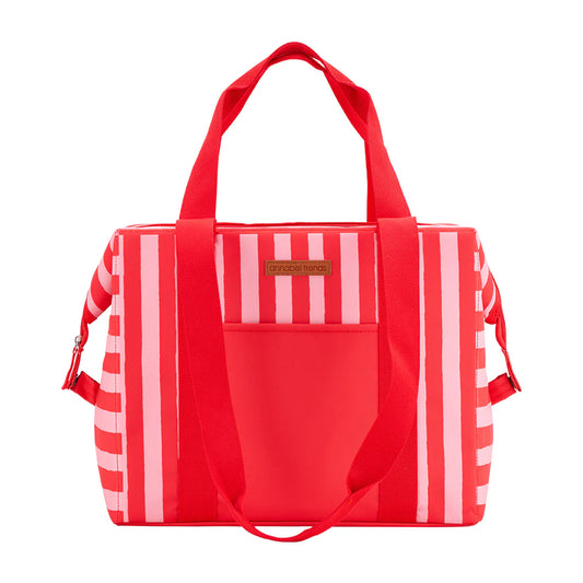 Picnic Cooler Bag Box Red Stripe