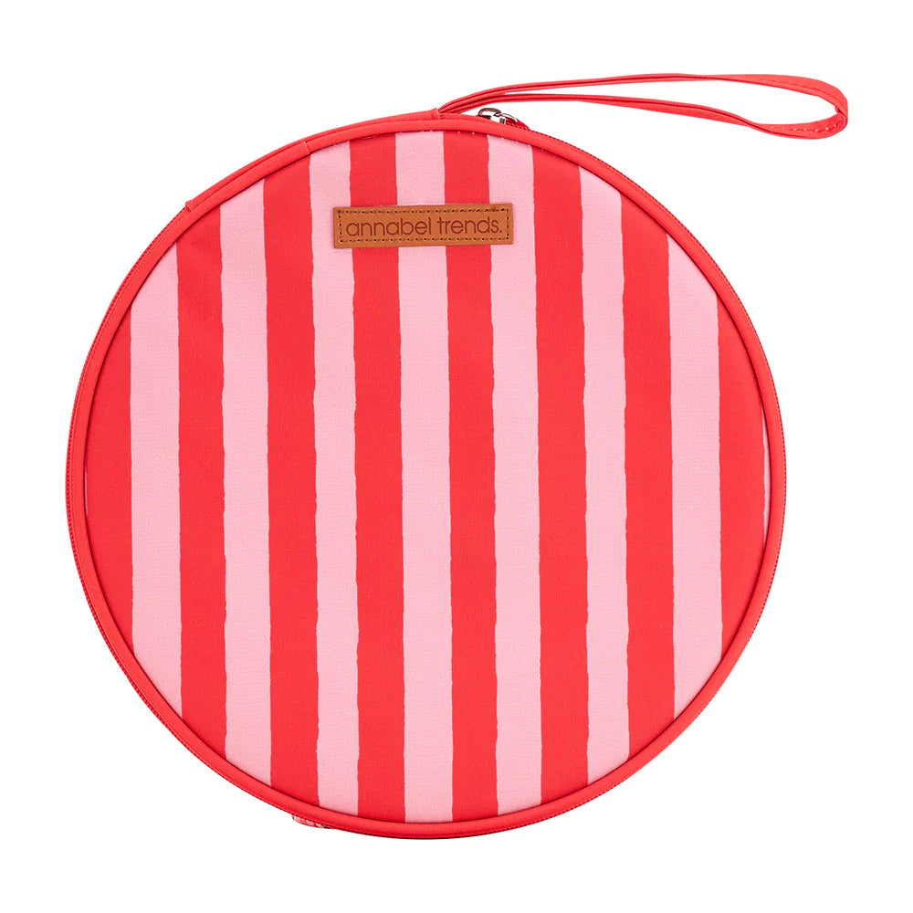 Picnic Round Plate Set Red Stripe