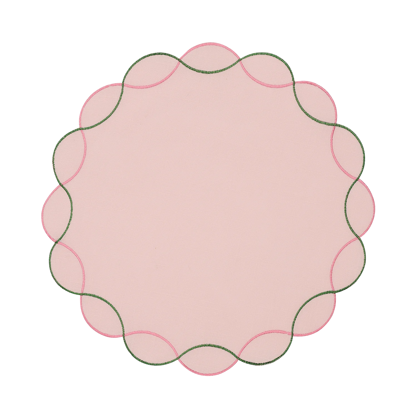 Pink & Green Spiral Placemat Set 4