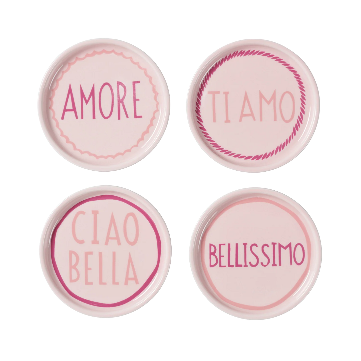 Pink Italian Coasters