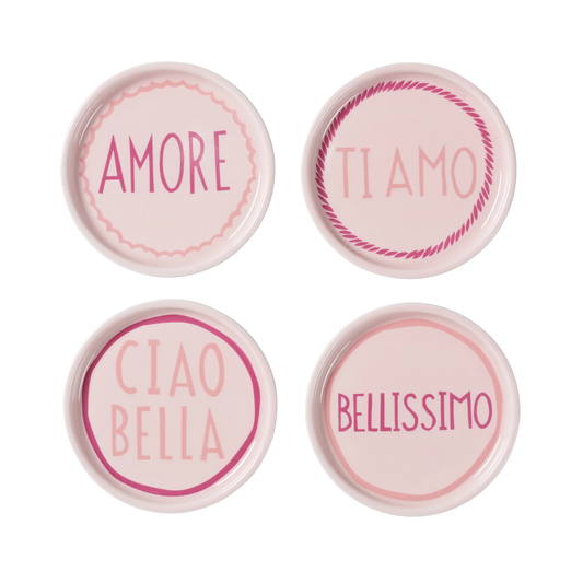 Pink Italian Coasters