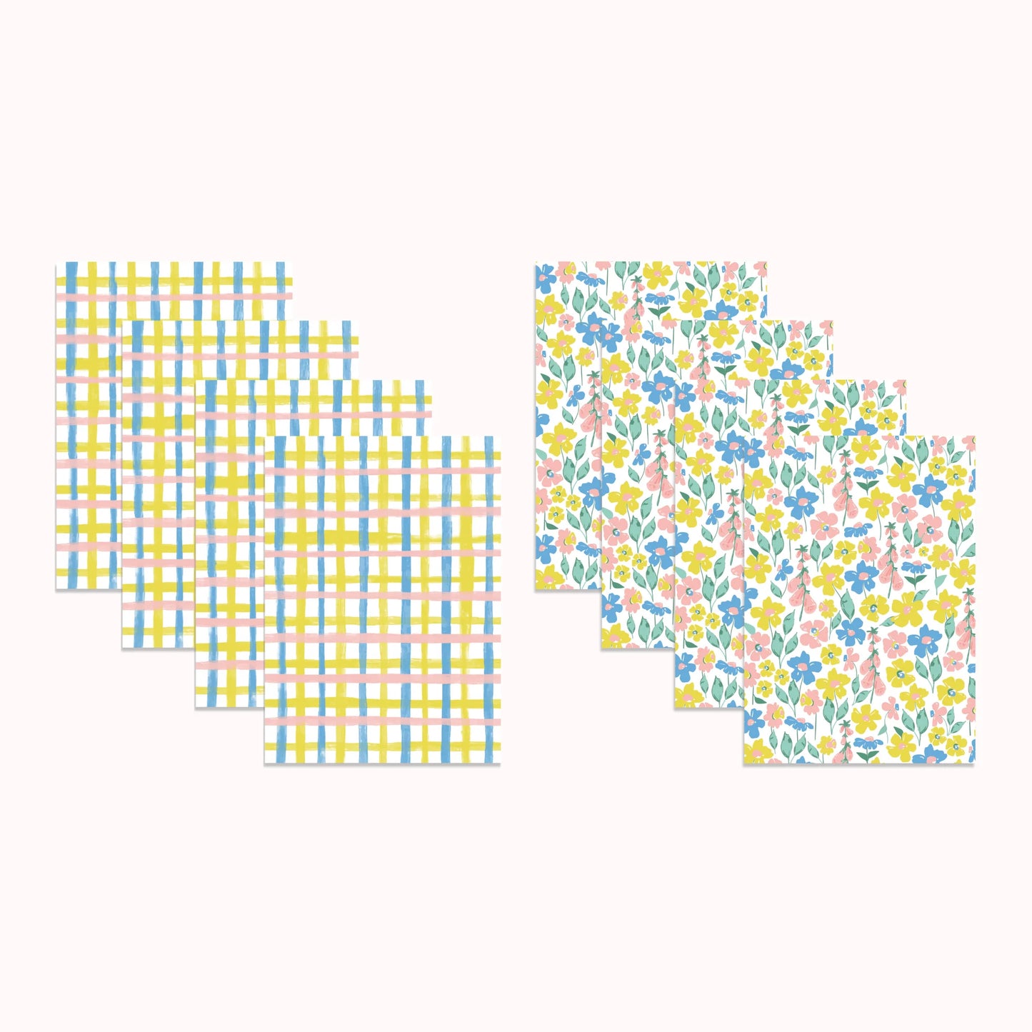 Plaid and Petals Mini Card Boxed Set of 8