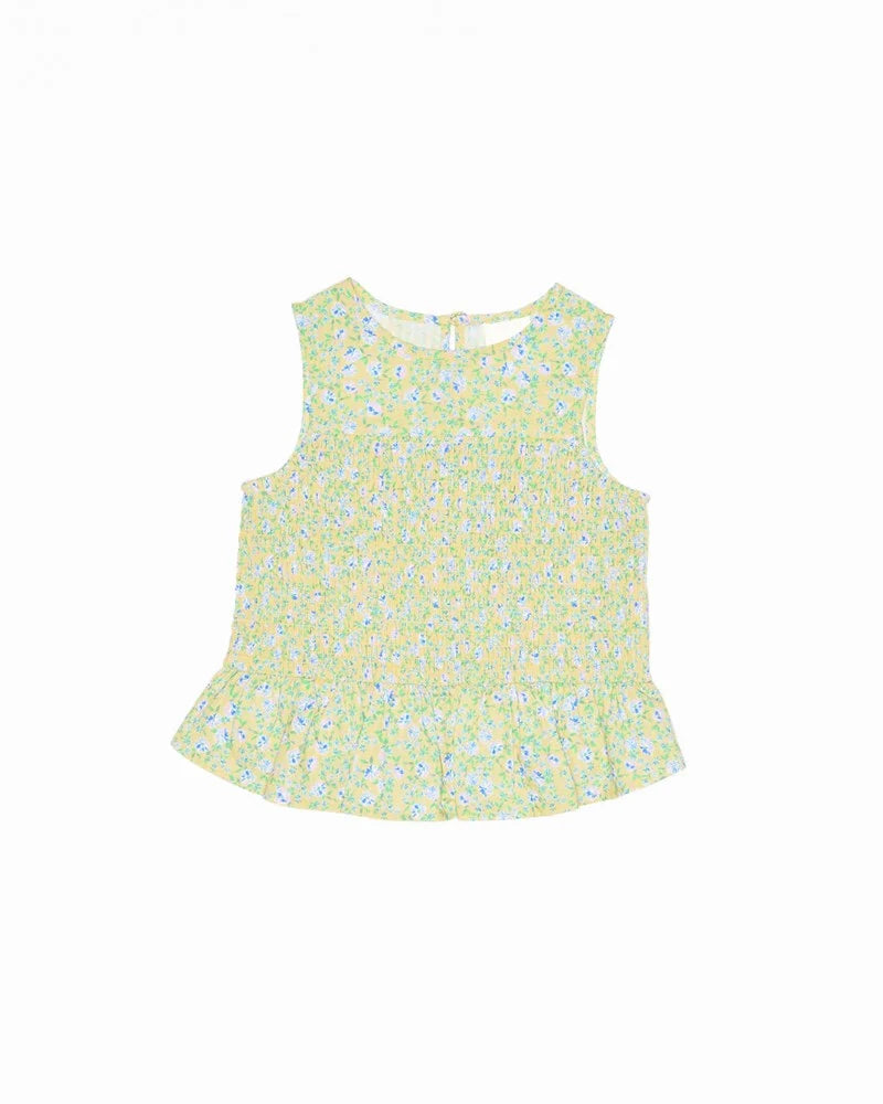 Ditsy Lemon Poppy Top
