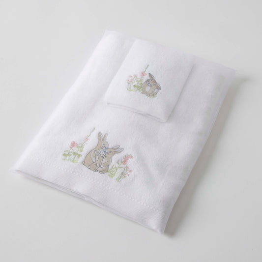 Bunny Loves You Towel & Washer Set