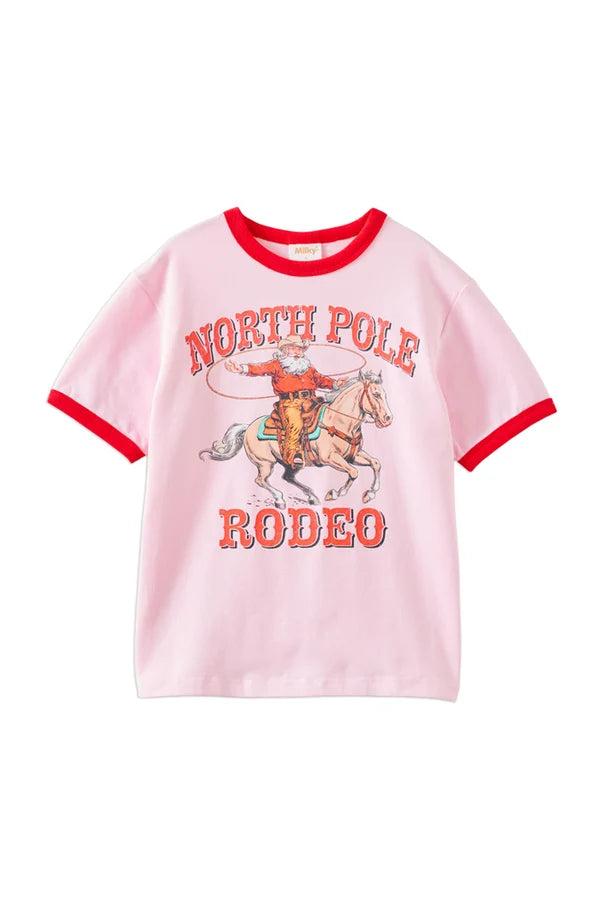 Rodeo Santa Tee Pink