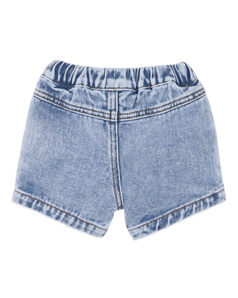 Boys Acid Wash Denim Shorts