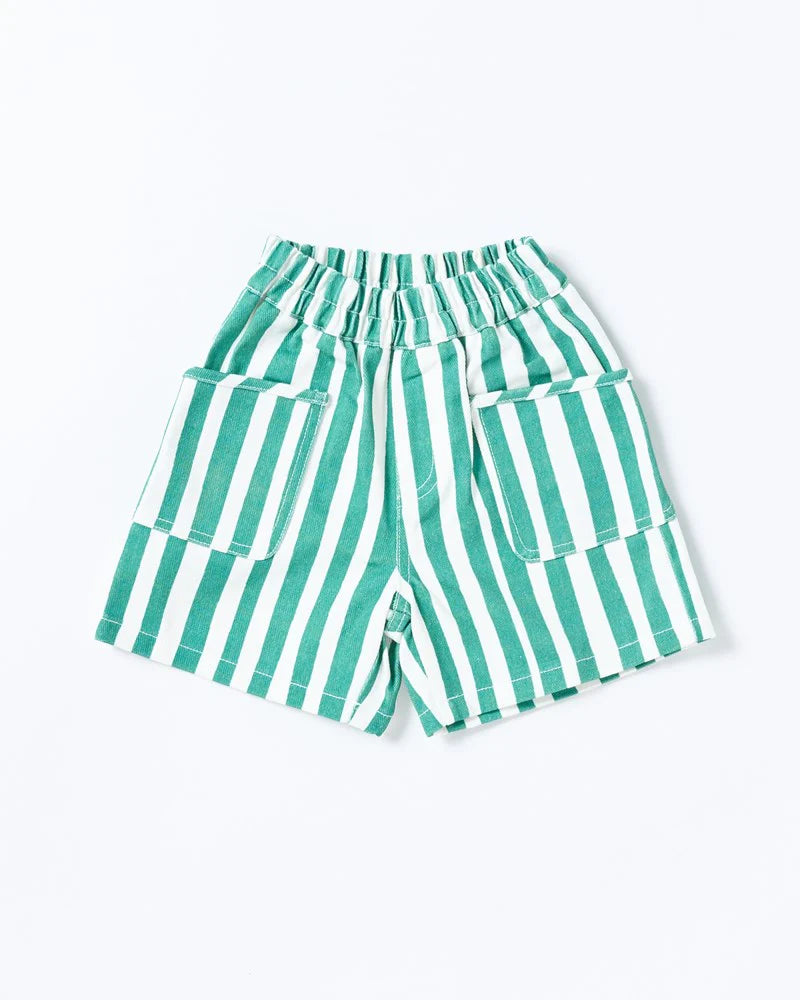 Remy Short Green Stripe