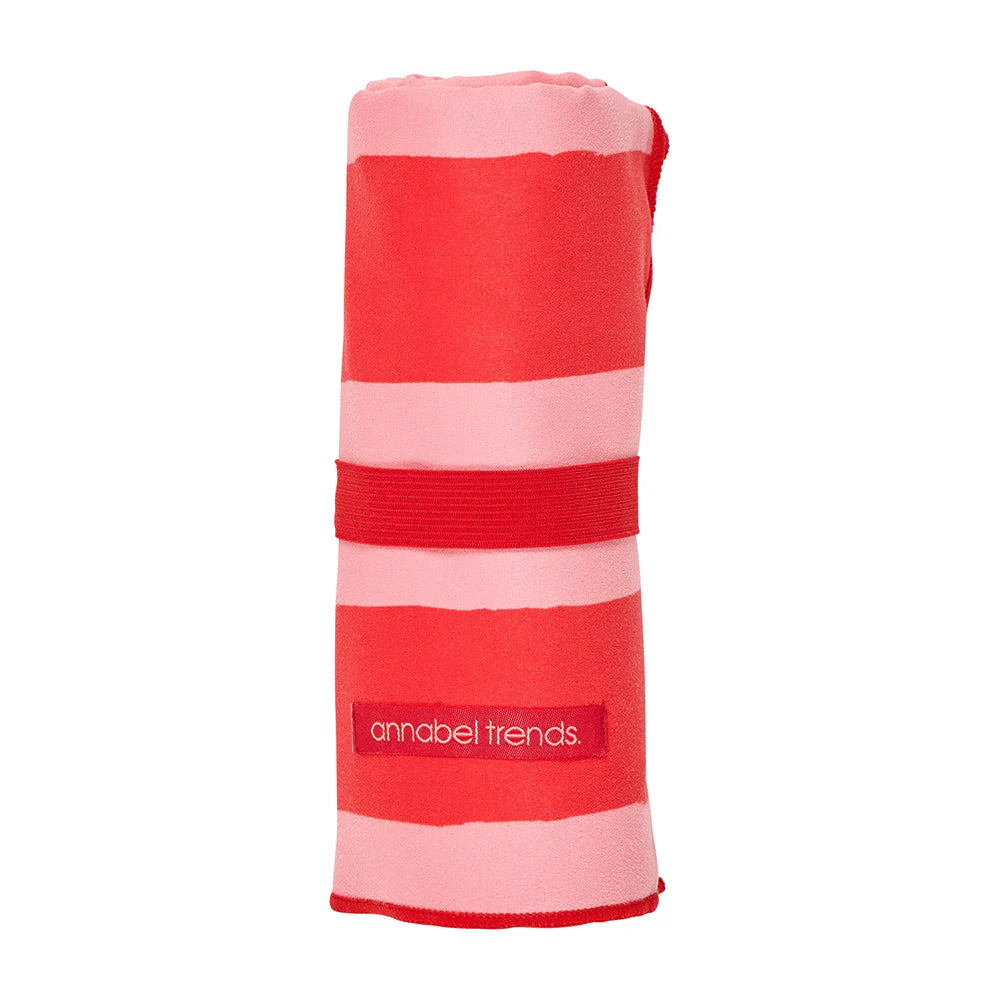 Sand Free Towel Red Stripe