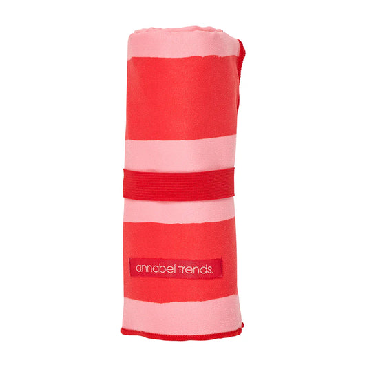 Sand Free Towel Red Stripe