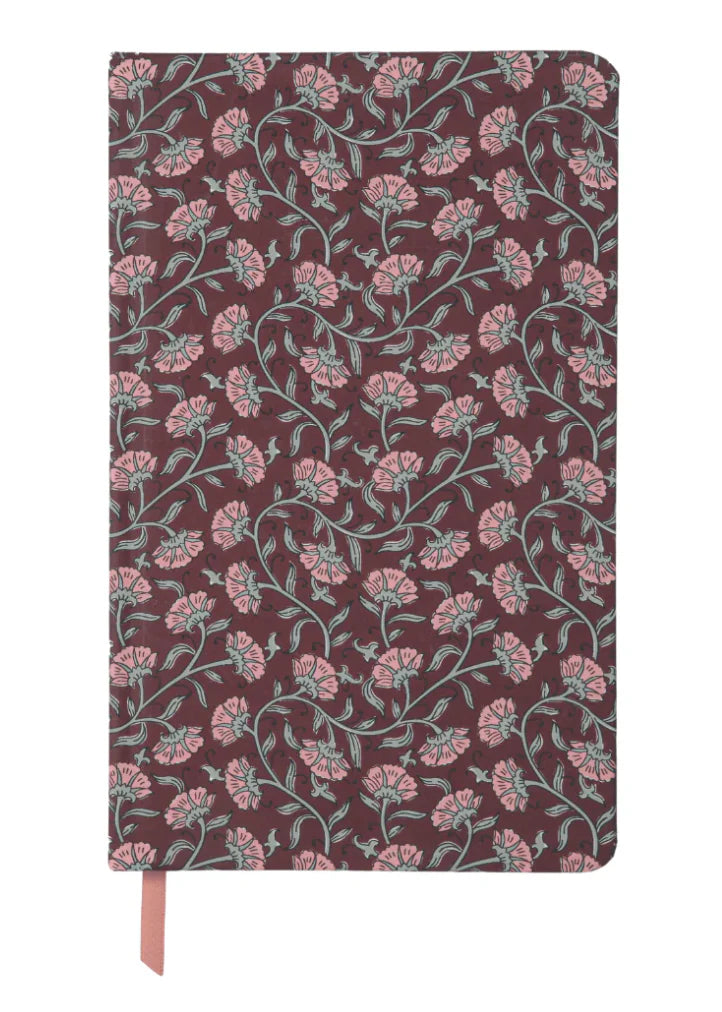 Soft Touch Journal Burgundy Vintage Floral