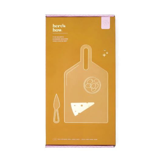 The Garth Cheese Board and Knife Set