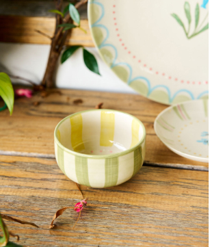 Condiment Bowl June's Garden Garden Yellow Bush Pea