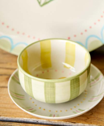 Condiment Bowl June's Garden Garden Yellow Bush Pea