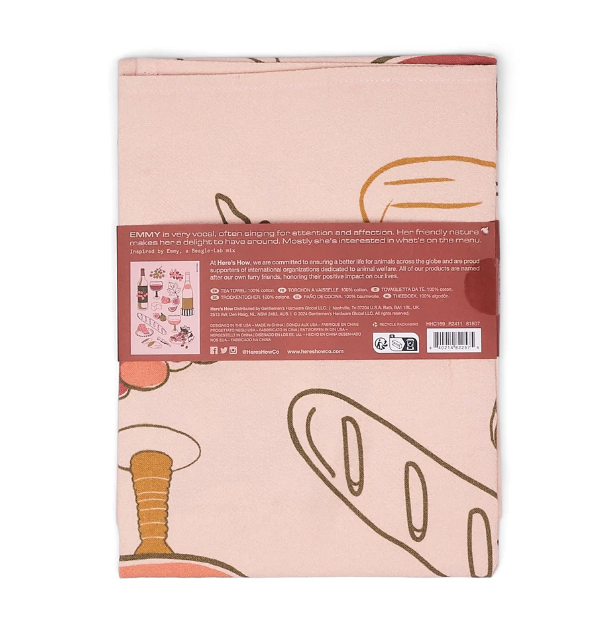 The Emmy Tea Towel Wine