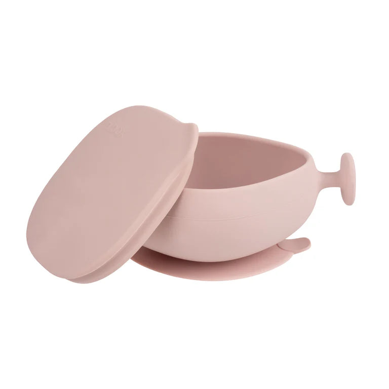 Silicone Bowl & Lid Blush