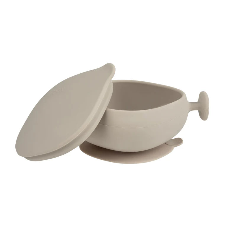 Silicone Bowl & Lid Latte
