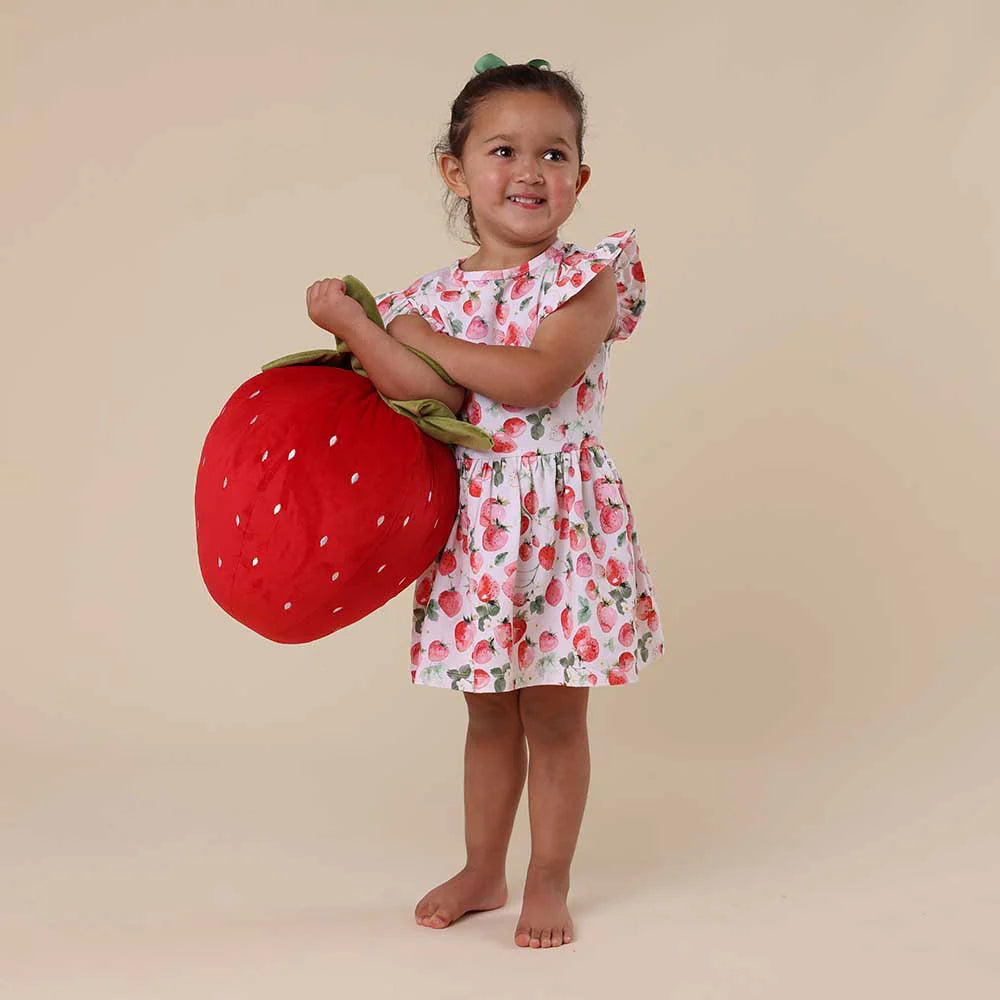 Strawberry Short Sleeve Dress