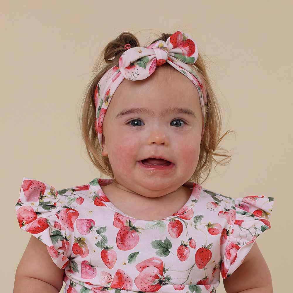 Strawberry Topknot Headband