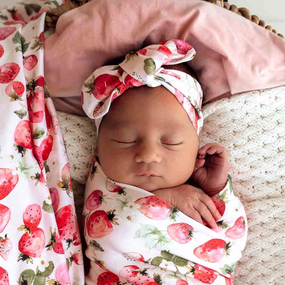 Strawberry Topknot Headband