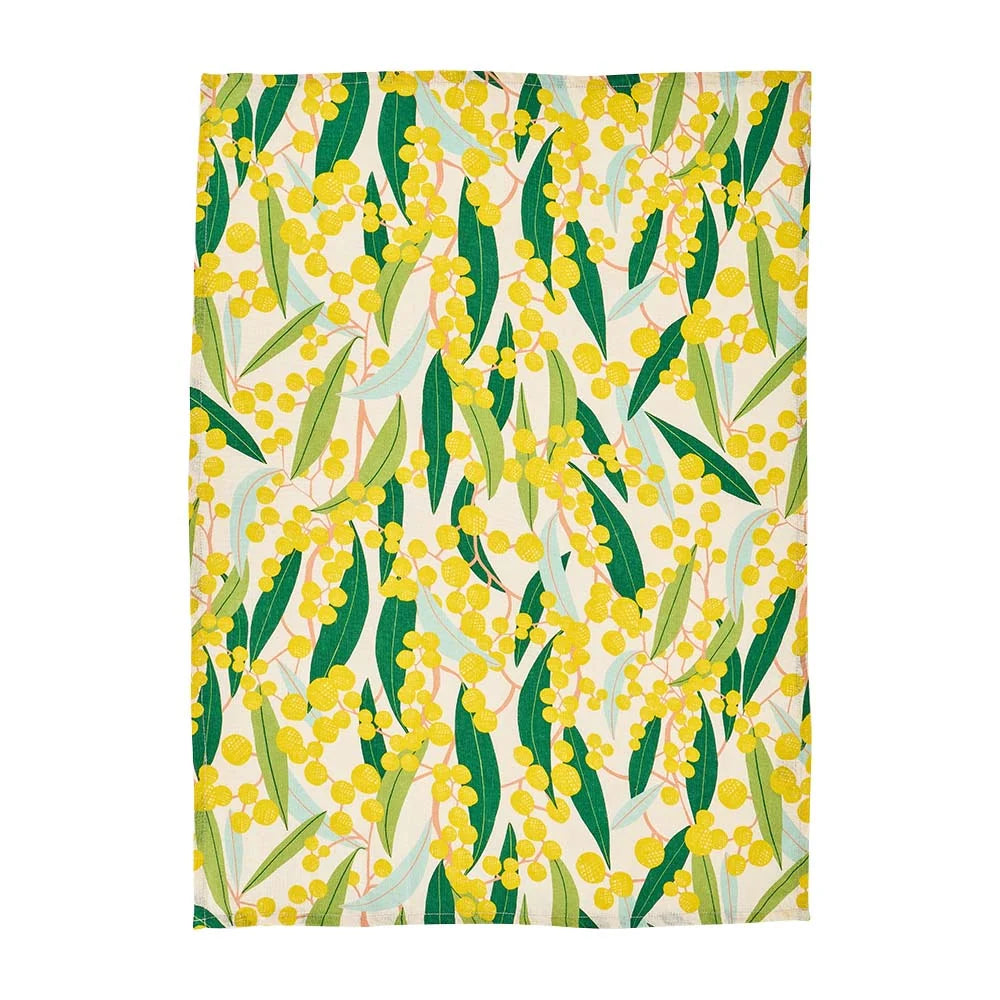 Linen Cotton T-Towel Golden Wattle