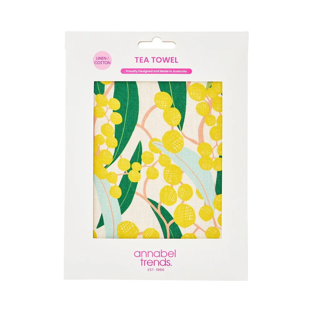 Linen Cotton T-Towel Golden Wattle