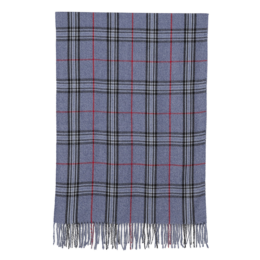 Denim Basque Plaid Scarf