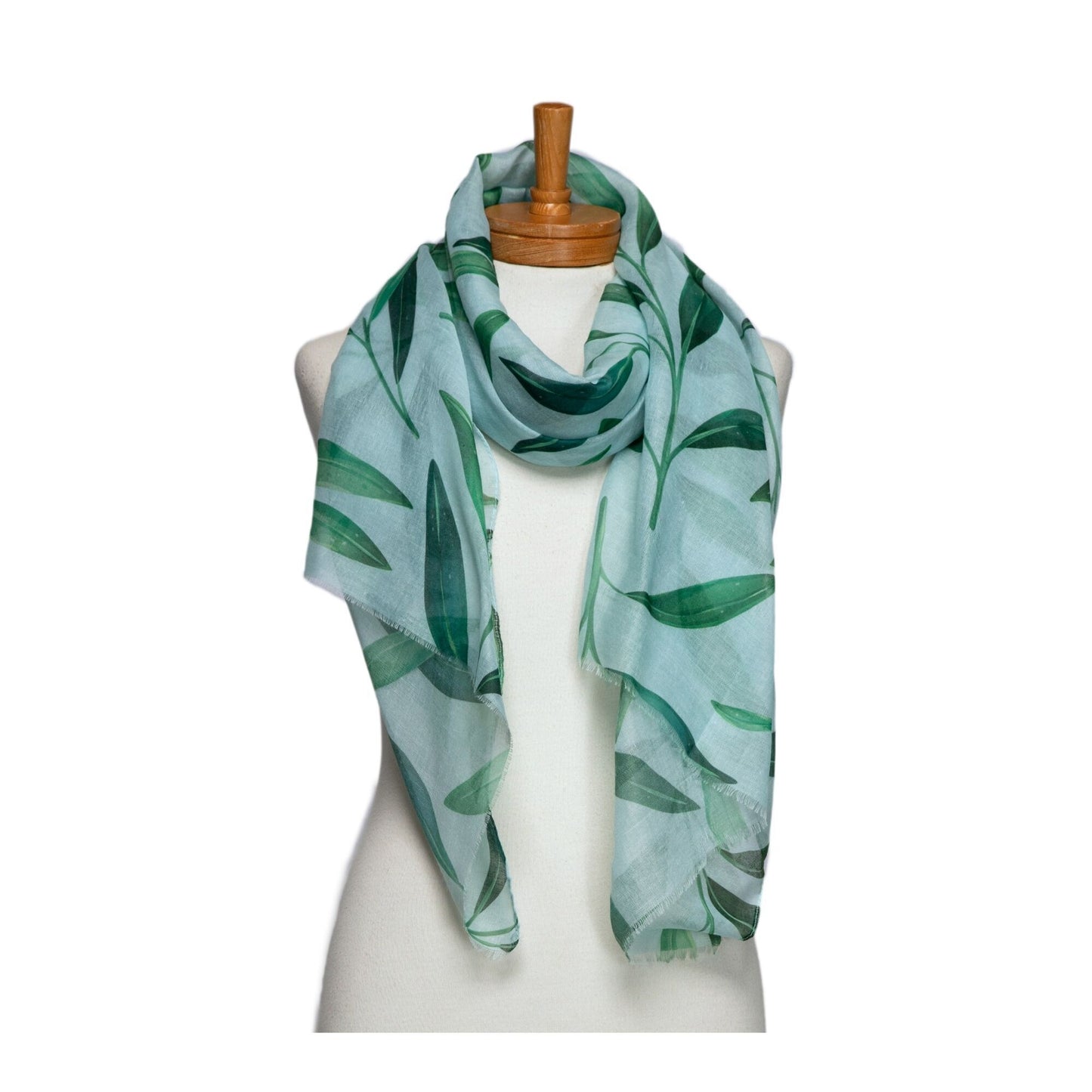 Leaves Scarf Mint