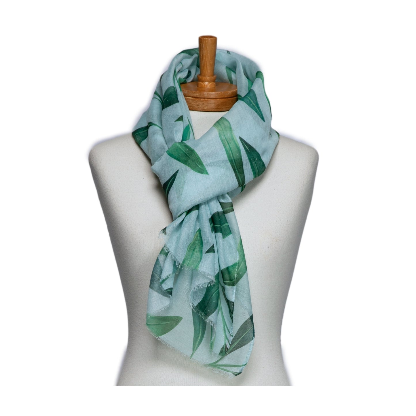 Leaves Scarf Mint