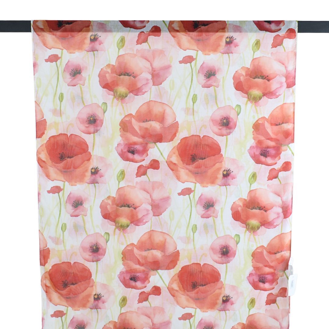 Blushing Poppies Scarf Red