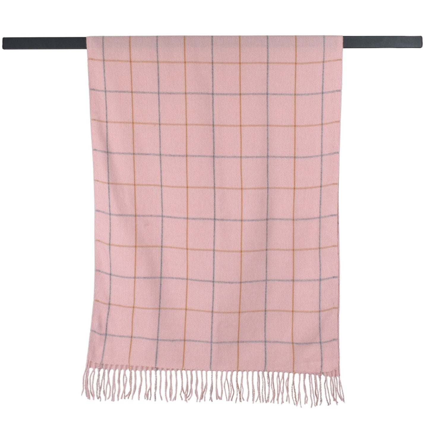 Grid Check Scarf Pink