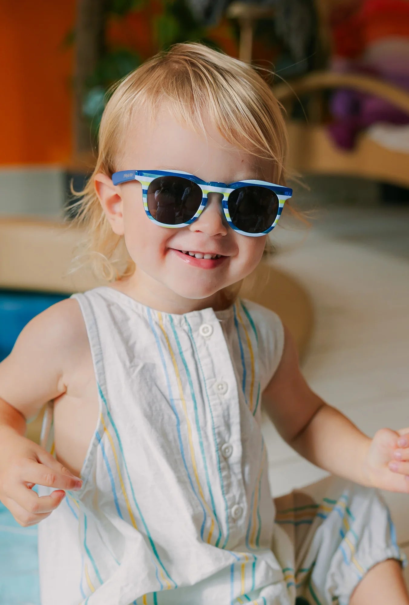 Tyler Sunglasses Blue Stripe