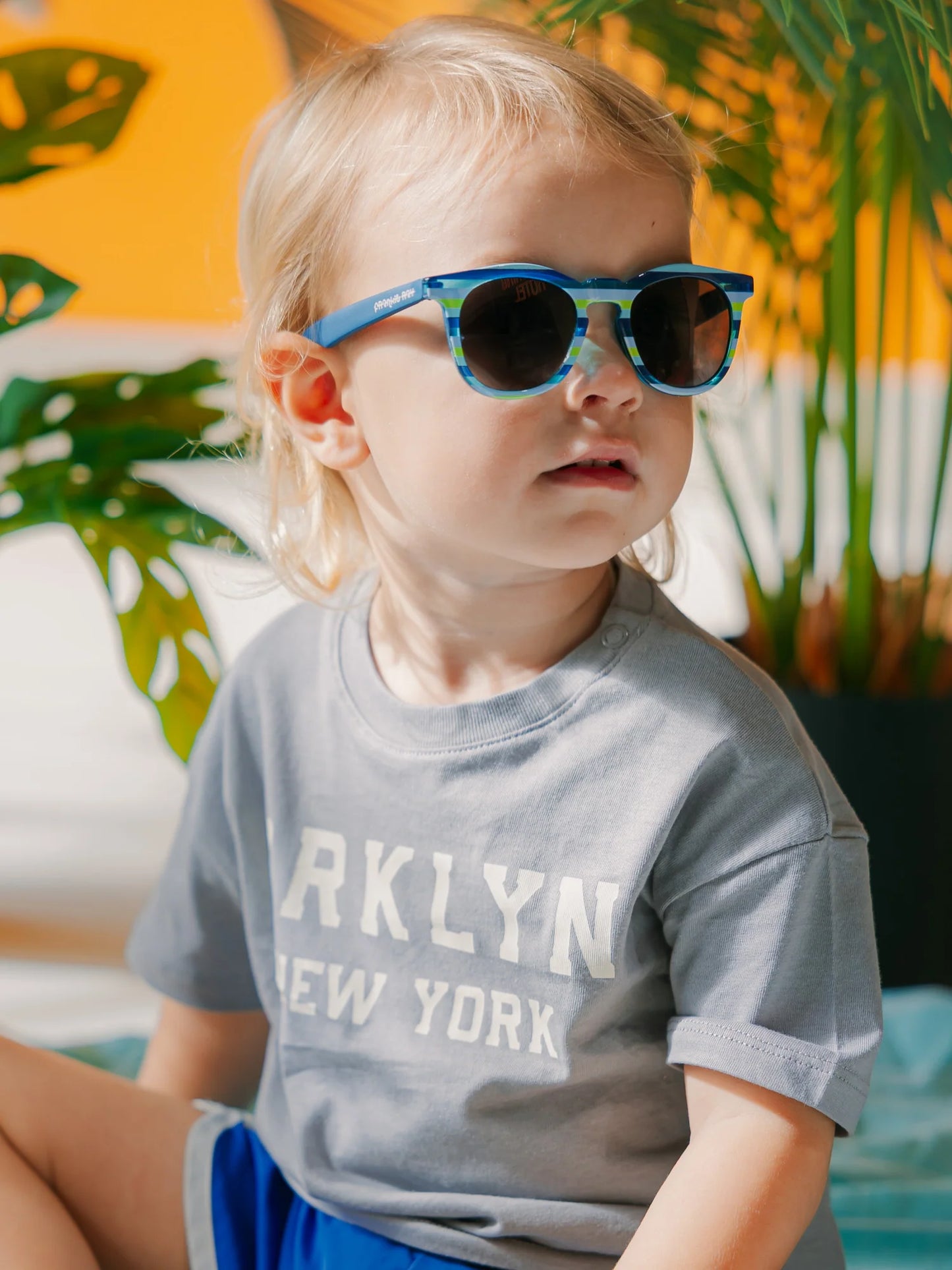 Tyler Sunglasses Blue Stripe