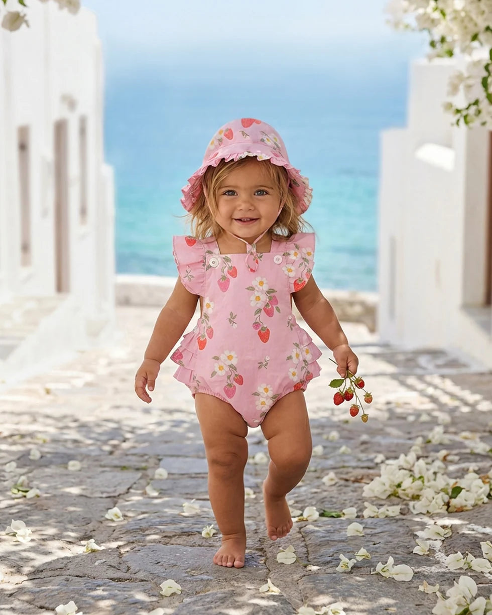 Baby Romper Strawberry Fields Blossom