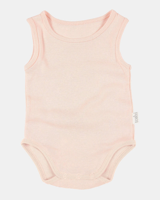 Dreamtime Organic Onesie Singlet Blush