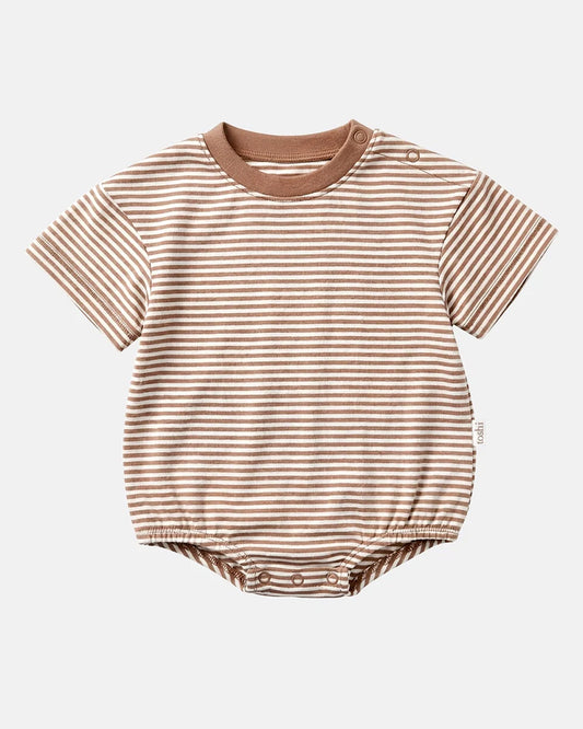 Onesie S/S Bubble Mini Mocha