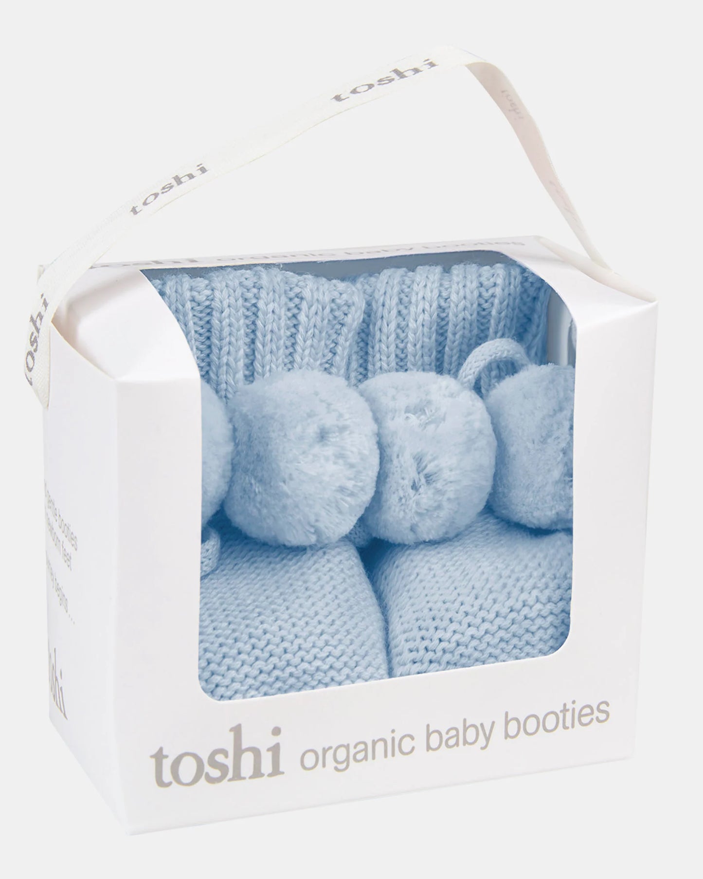 Organic Booties Bluebell