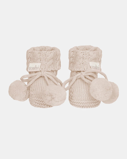 Organic Booties Oatmeal