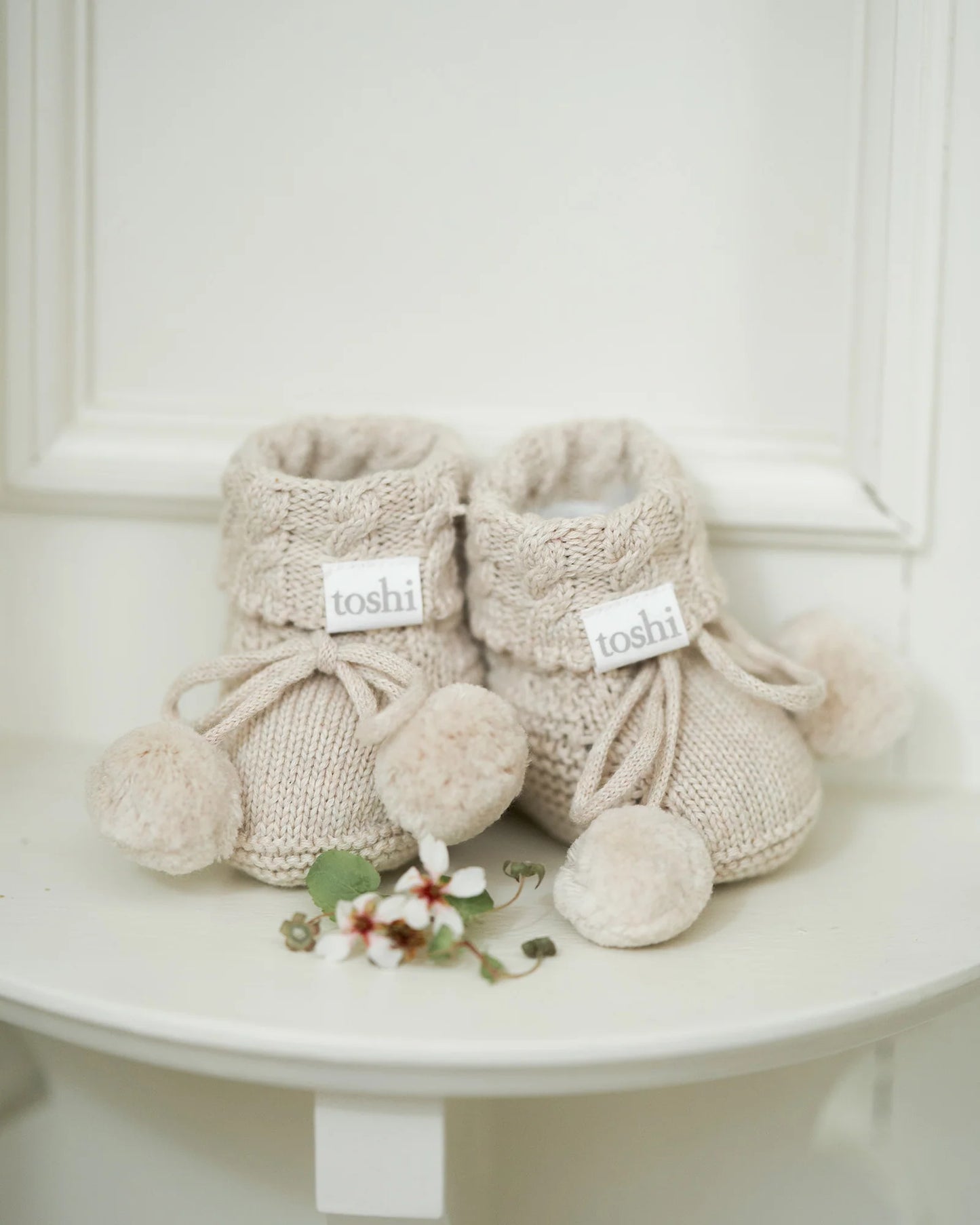 Organic Booties Oatmeal