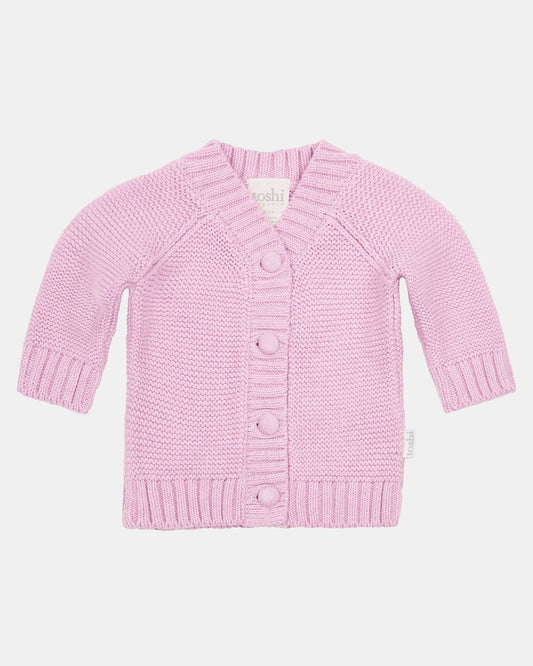 Organic Cardigan Andy Lavender