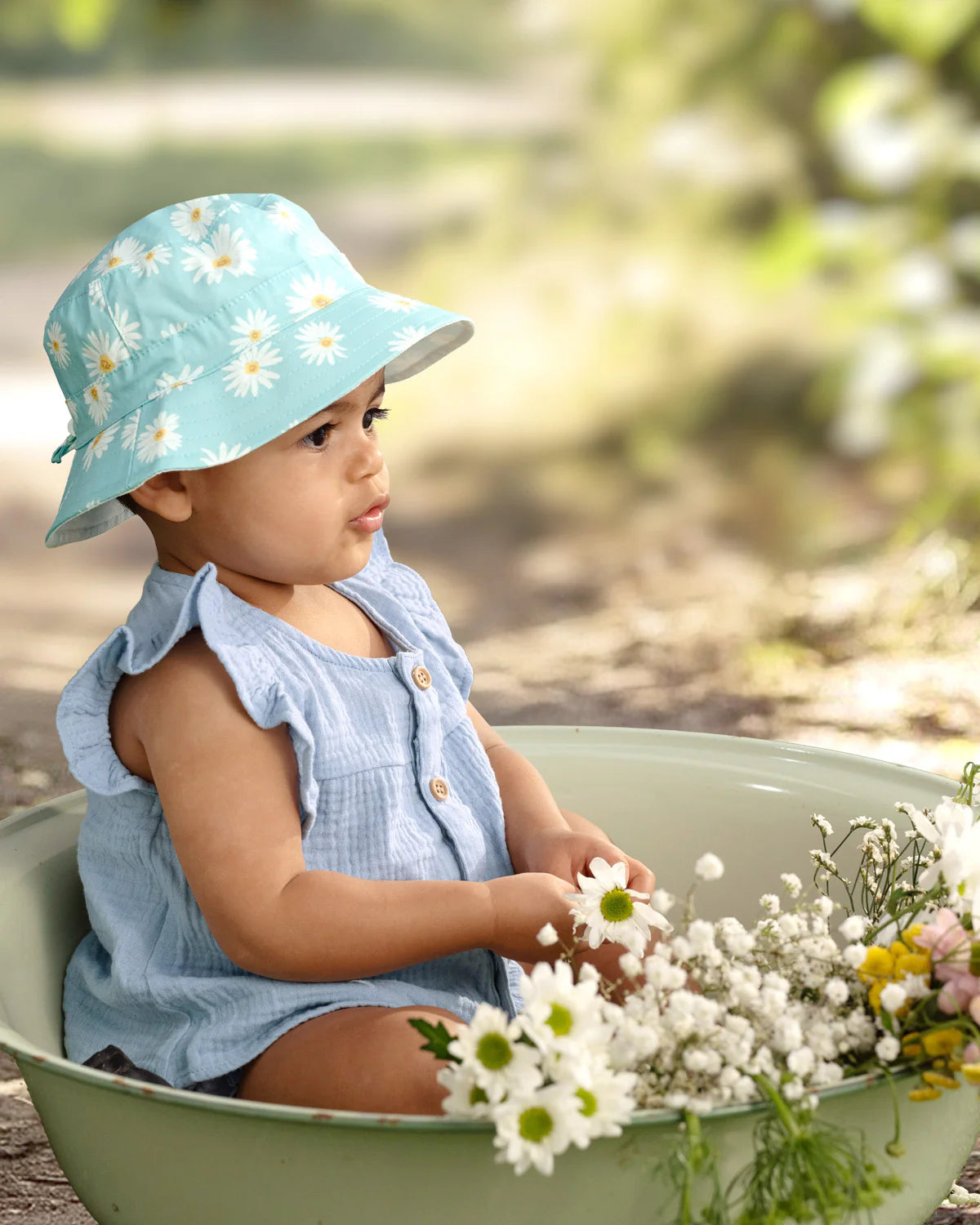 Sunhat Spell Daisy Teal
