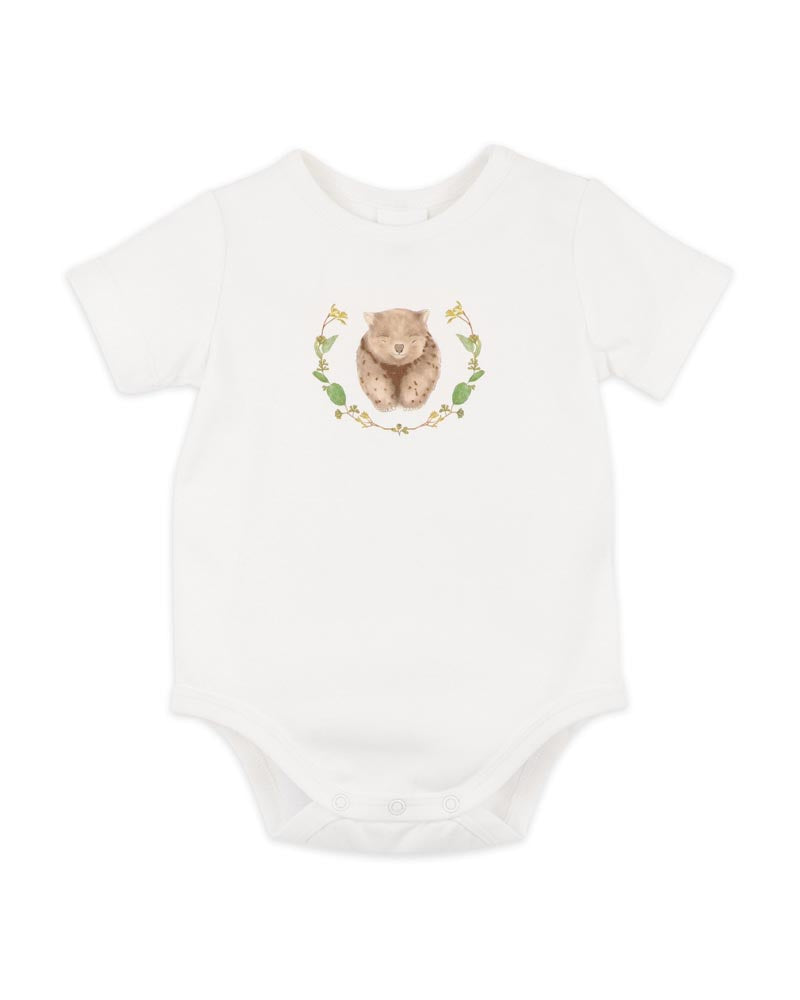 Australiana Organic Wombat Bodysuit