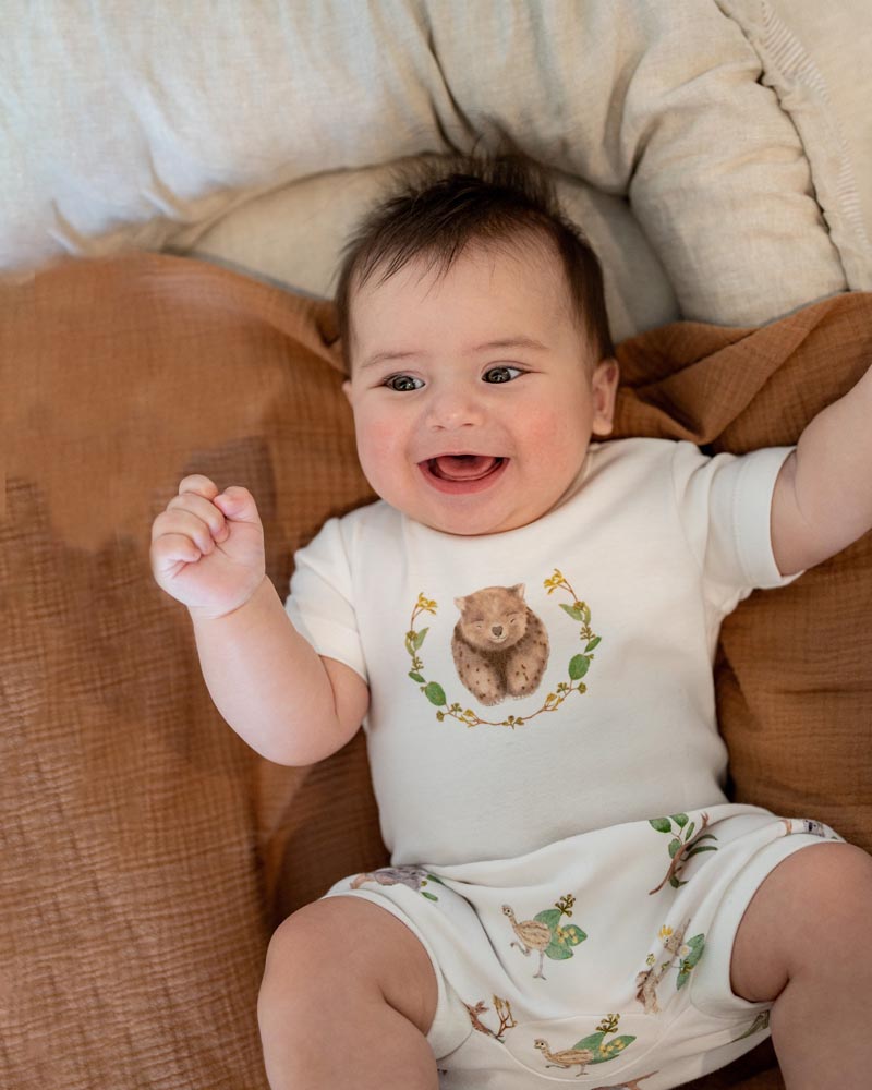 Australiana Organic Wombat Bodysuit
