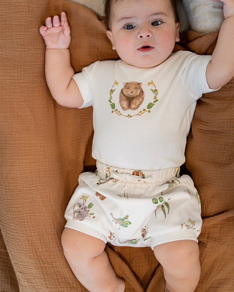 Australiana Organic Wombat Bodysuit