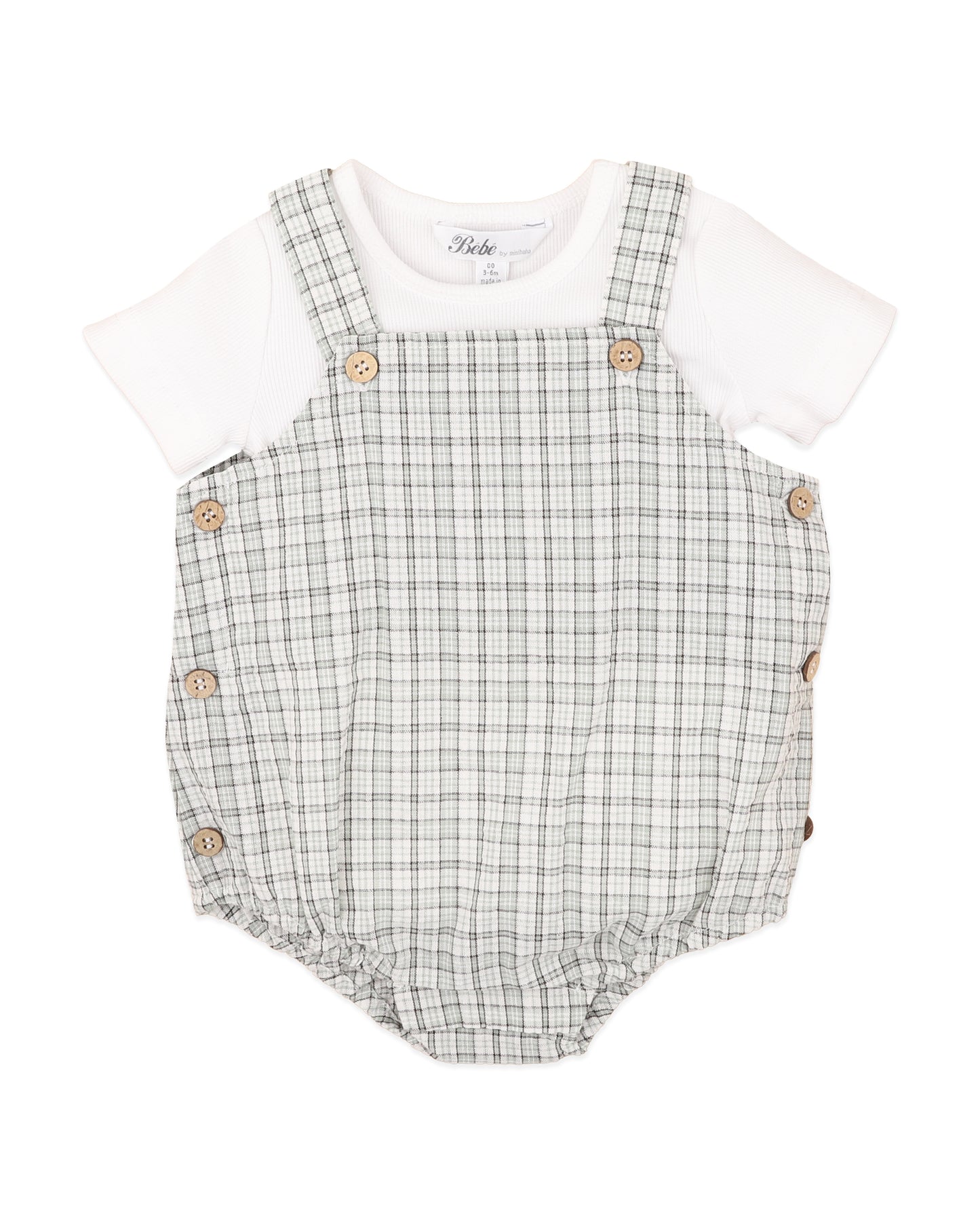 Taylor Check Bodysuit & Tee Set