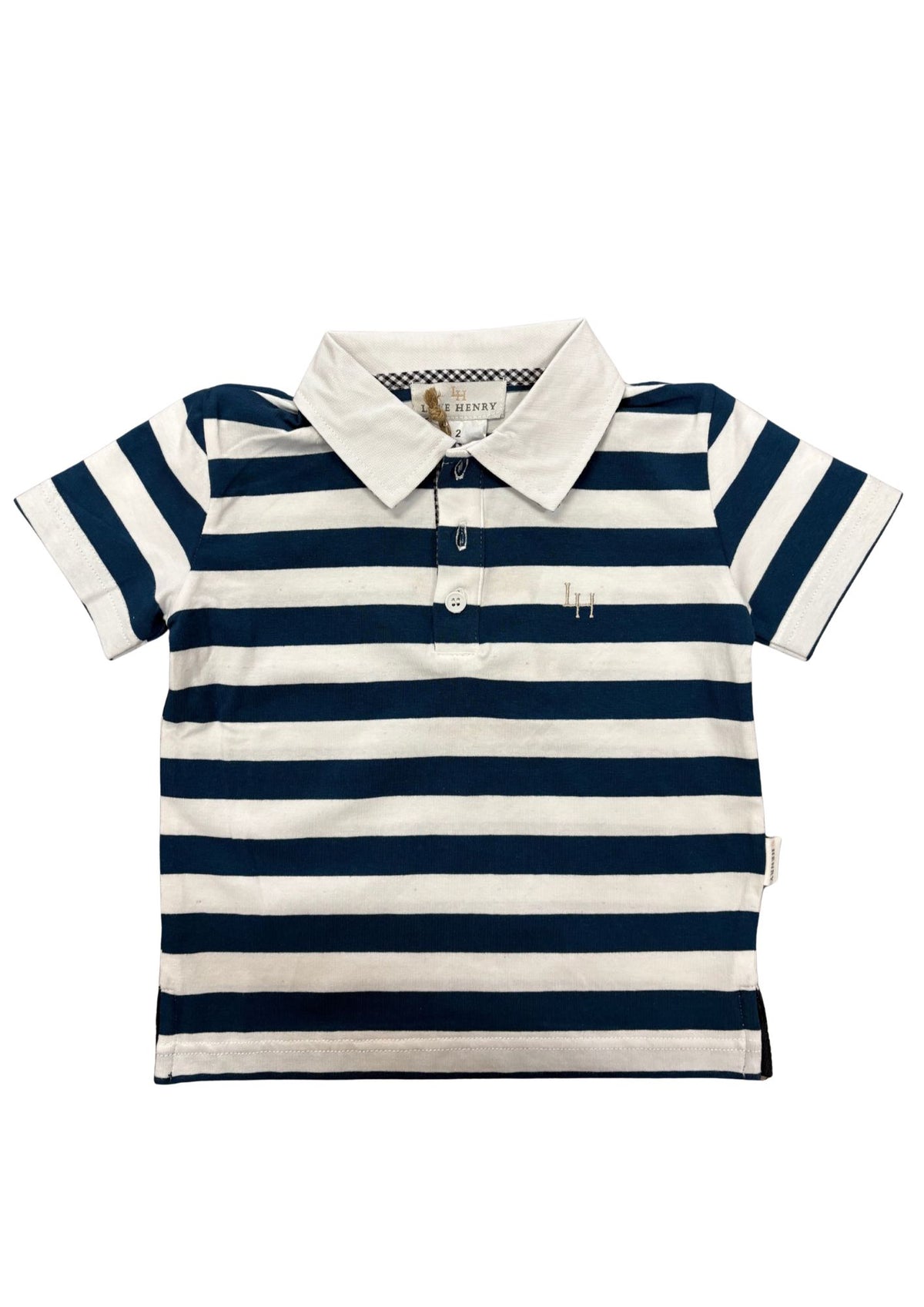 Boys Rugby Polo Shirt Blue Stripe