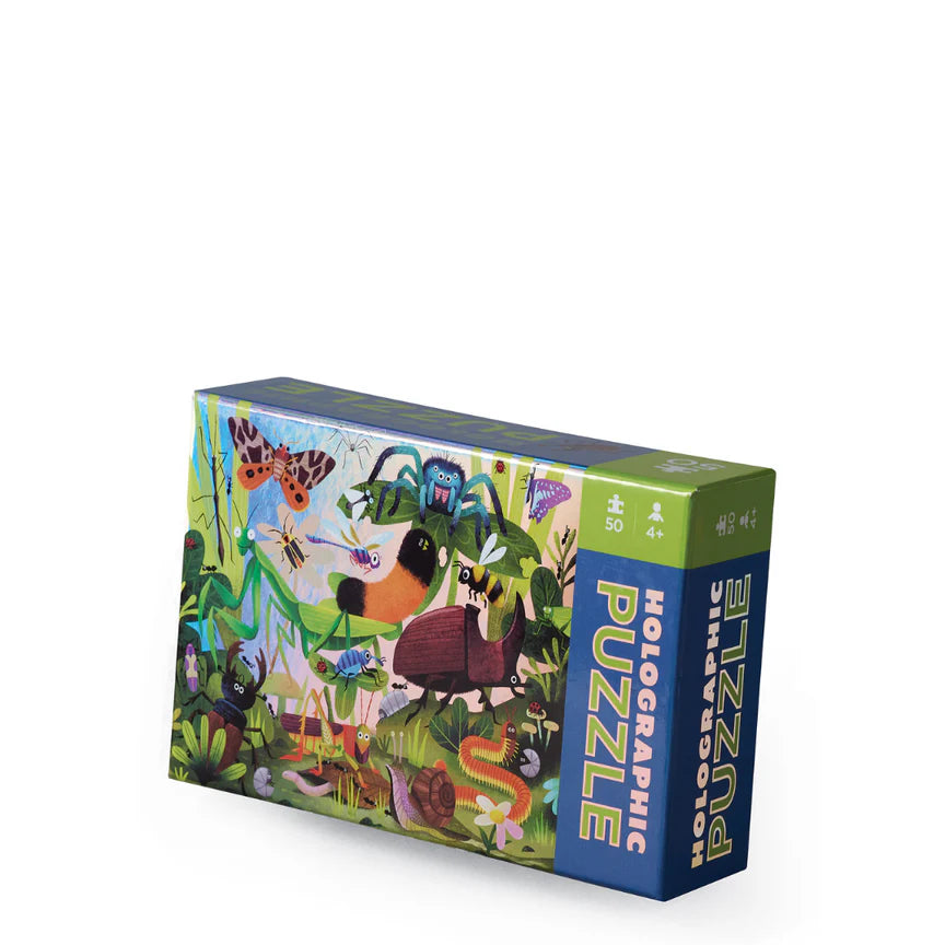 Holographic Puzzle 50pc Backyard Bugs