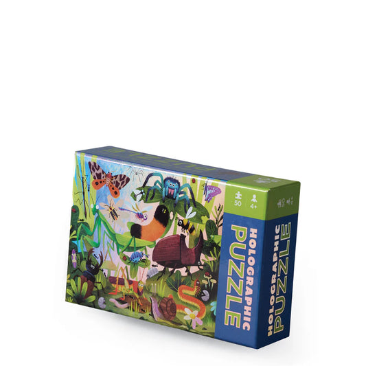 Holographic Puzzle 50pc Backyard Bugs