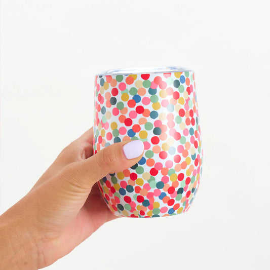 Wine Tumbler Confetti