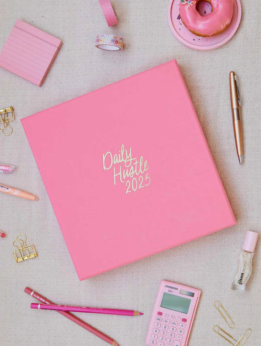 2025 Daily Hustle Planner Pink