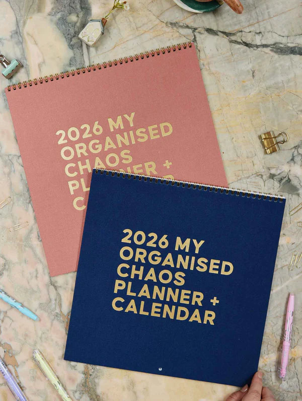 2026 Linen Planner & Calendar Navy